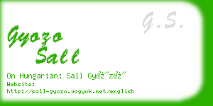 gyozo sall business card